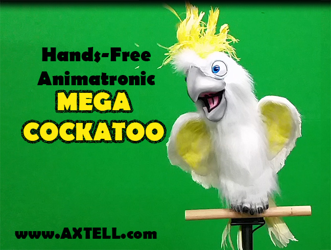 Animatronic Hands-Free Mega Cockatoo
