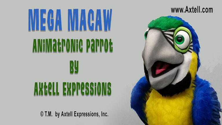 Animatronic Hands-Free Mega Macaw