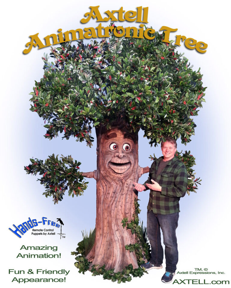 Hands-Free Animatronic Tree Puppet