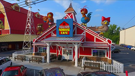 Animatronic Chicken Shows - Frizzle Chicken Farmhouse Cafe